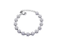 Genuine Crystal Flower Bracelet