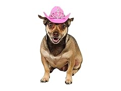 Rubies Rubie's Pink Cowgirl Dog Hat with Tiara, S/M
