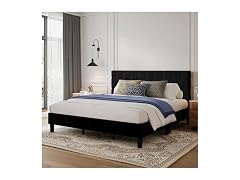 Avenco King Size Bed Frame, Upholstered Platform Bed Frame