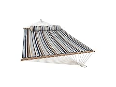 Sunnydaze Ocean Isle Quilted Hammock with Pillow