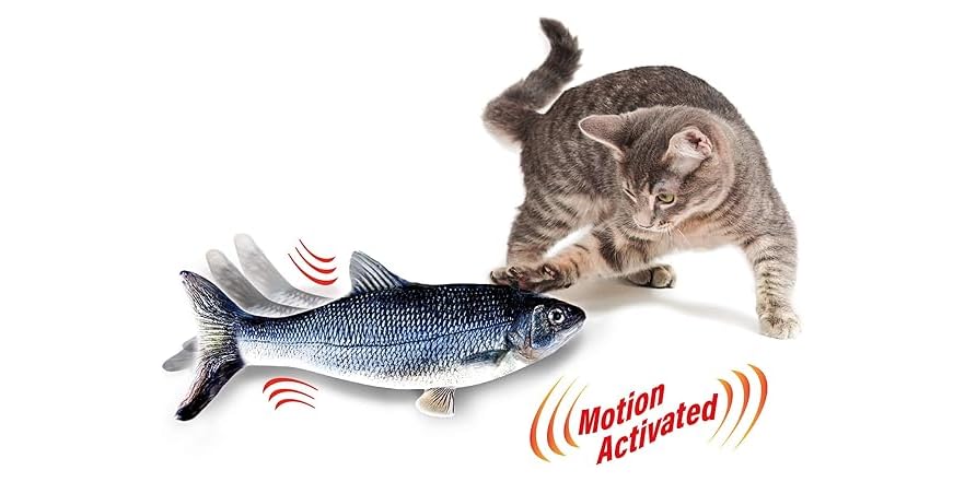 Ontel Flippity Fish Interactive Cat Toy