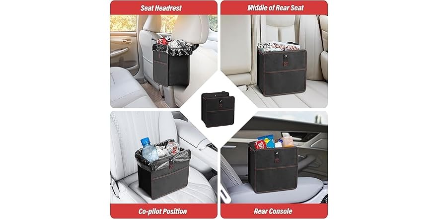 2 Pack Car Trash Can Container With 30 Waste Poly Bags Vehicle Trash Bin Leak Proof Dustbin Garbage Bag Kitchen Cabinet Organizer Desktop Bath Bedroom Homeoutdoor Wastebasket Office Waste Bin Holder 2 Pack Car Trash Can Container With 30 Waste Poly Bags Vehicle Trash Bin Leak Proof Dustbin Garbage Bag Kitchen Cabinet Organizer Desktop Bath Bedroom Homeoutdoor Wastebasket Office Waste Bin Holder