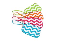Chevron Cotton Wristlet 7.5"W Set of 4