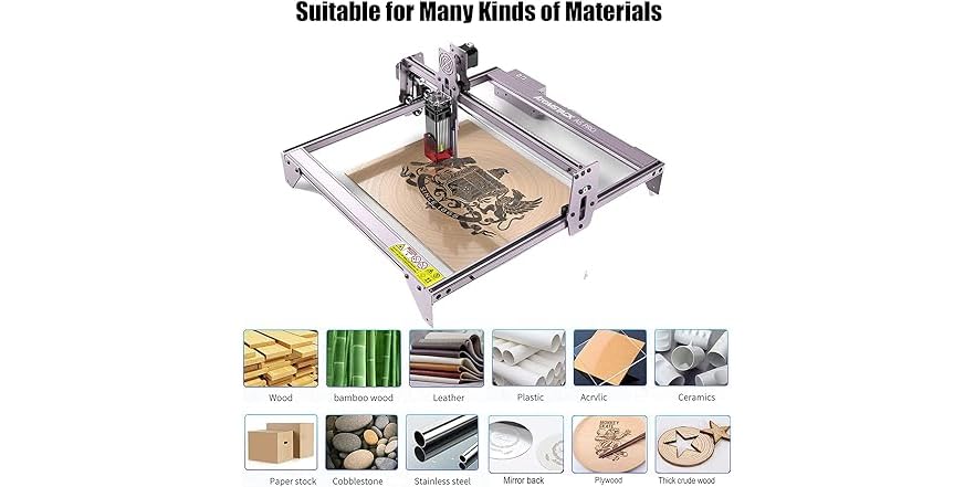 Tom Stack TOMSTACK A5 Pro Laser Engraver, 40W Laser Engraving Cutting Machine for ...