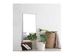 KIAYACI Silver Floor Mirror w/Stand 47"x16"
