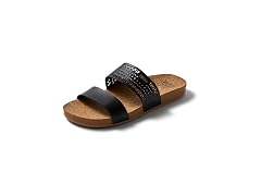Reef Women Cushion Vista Perf Black-Tan Sandal
