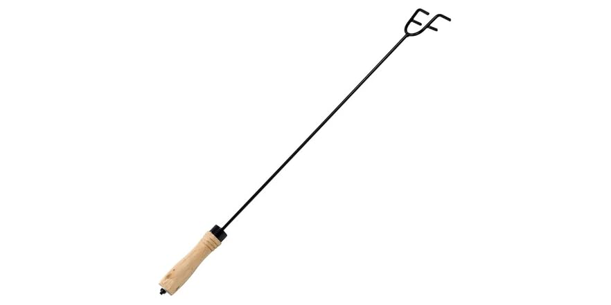 Sunnydaze 26" Fire Pit Poker with Wood Handle