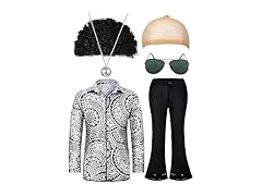 6 PC Men's 70s Disco Costume Set
