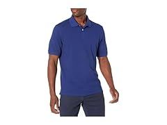 Amazon Essentials Men's Regular-Fit Cotton Pique Polo Shirt (Available in Big & Tall), Coral Orange, X-Small