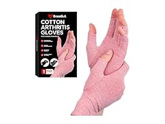 Fingerless Compression Gloves (L, Pink)