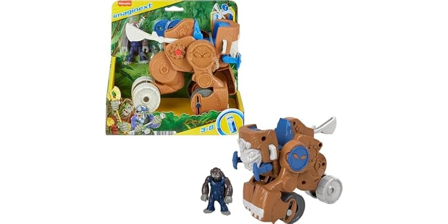 Toy Monkey Catapult Poseable Figure Set