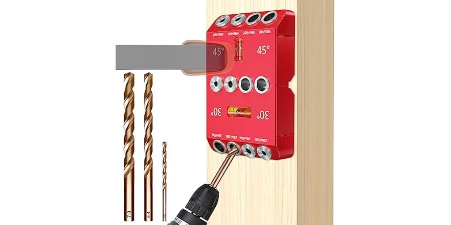 30 45 90 Degree Angle Drill Hole Guide