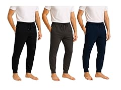 3PK Mens Lounge Joggers w/ Pockets