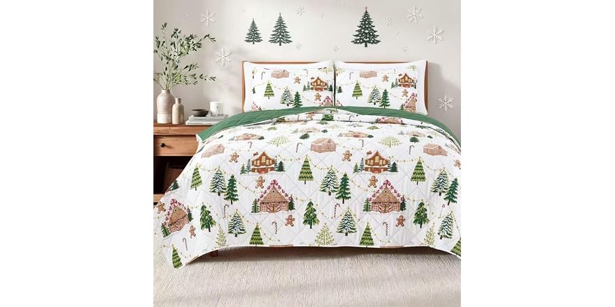 $24.99 | Dan River Christmas Print Quilt Sets at Woot!