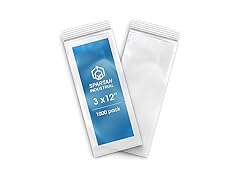 1000 Count 3x12" Reclosable Zip Bags