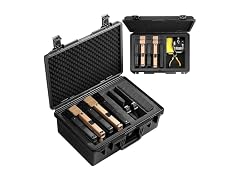 Waterproof Pistol Case W/ Premium Foam 7 Guns 5+2 Layout