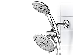 30-setting 6"/4" Rainfall 3-way Combo w/ Pause