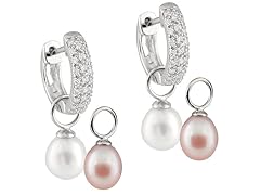 Interchangeable Pearl Earrings