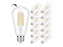 Vintage 12Pk LED Edison Bulbs 60 Watt Dimmable
