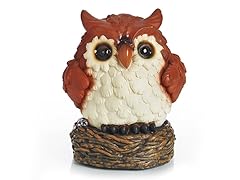 Glow Anywhere LED Owl Statue - Brown