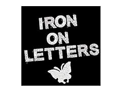 Iron on Letters with Butterfly Patch