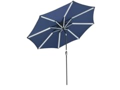 Yescom 9' Solar Power LED Patio Umbrella -Choose Color