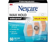 Nexcare Max Hold Waterproof Bandages Stays On for