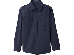 GAP Boys' Flannel Button-Down Shirt (Medium)