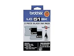Brother LC51BKS - Black Ink Cartridge 2 Pack