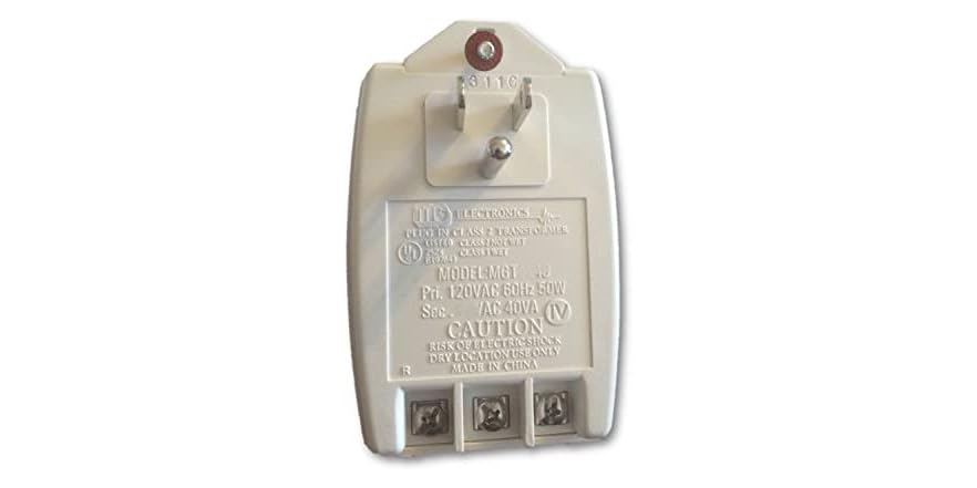 Doorbell Transformer MG Electronics 12V AC Transformer 40VA