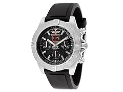 Breitling Black Rubber Chronograph