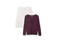 Amazon Essentials Women Large Slim Cinched T-Shirt