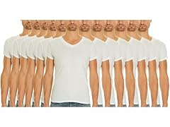 Authentic Life Men's V-Neck Tees 12-Pack
