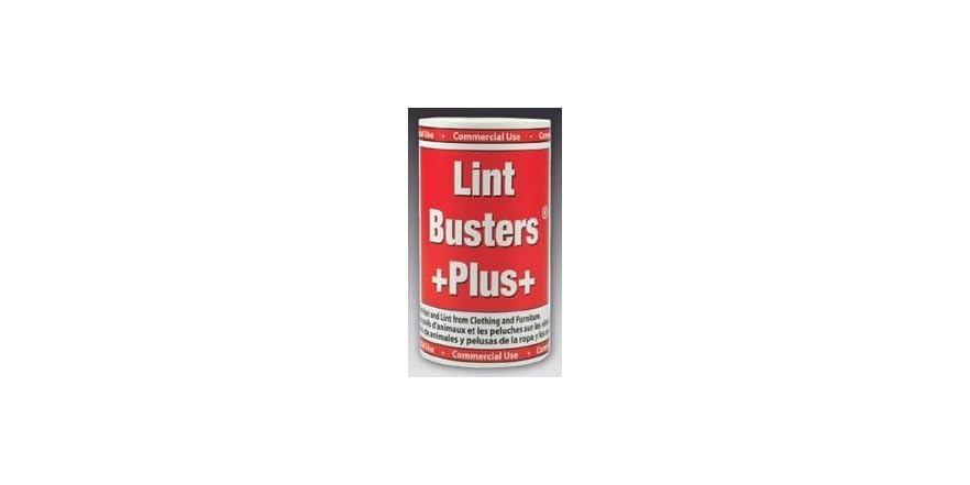 Lint Buster Plus Commercial Lint Roller – 1 Handle + 12 Refills – 4" Wide, 30 FT Each