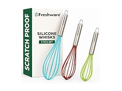 Freshware Silicone Whisk Set of 3