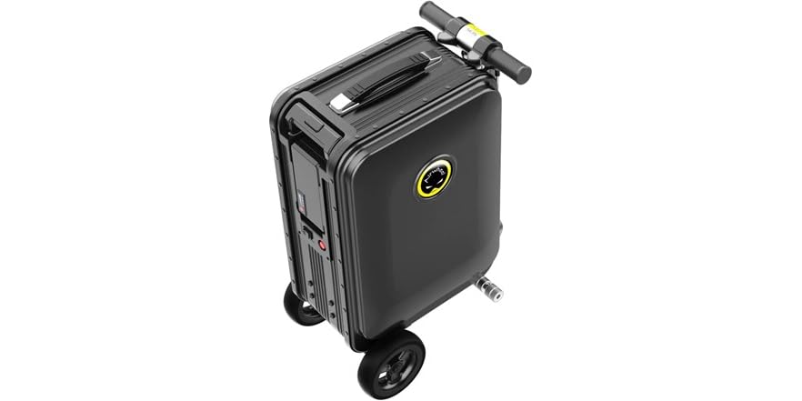 Hardly Rideable AIRWHEEL Electric Rideable Suitcase