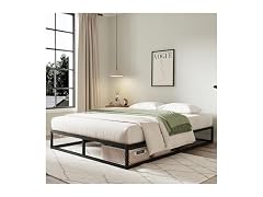 Novilla Queen Metal Bed Frame Black