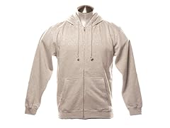 Full Zip-Up Hoodie - Grey