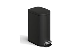 OUTLANE 2.6 Gal / 10L Stainless Steel Kitchen Trash Can Black