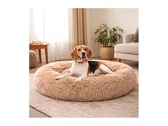 Dog & Cat Bed for Indoor Cats Calming Donut Bed