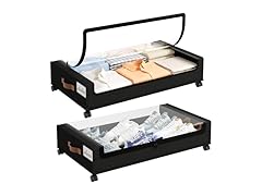 Black Under the Bed Storage 2 Pack