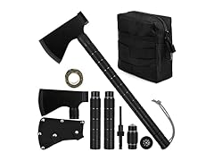 KISIQI Camping Axe with Sheath Folding