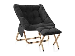 Black Comfy Saucer Chair