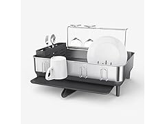 Fancial Fancy Kitchen Dish Drying Rack Gray