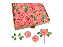 RCZ Décor Artificial Foam Roses 50Pk