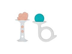 Nuby Silicone Fun Teethers, (2-Pack)