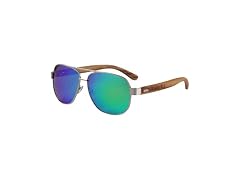 Tucci Italy Green Aviator Sunglasses