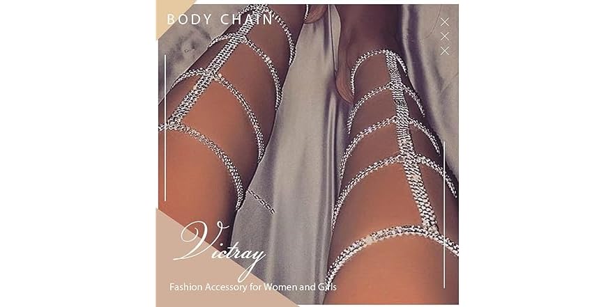 Women's Crystal Leg Rhinestone Chain