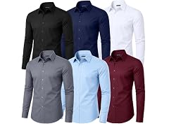 Mens L/S Stretch Dress Shirt