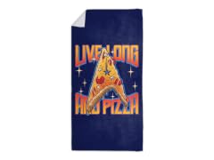"Live Long And Pizza" Beach Towel